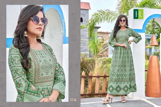 HIRVA SUPRIYA Fancy Festive Wear Long Anarkali Kurtis Collection